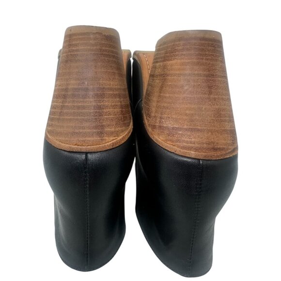 Rachel Comey Mars Black Leather Stacked Heel Ankle Boots 8 Modern Minimalist - Picture 9 of 13